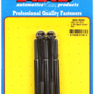 ARP 1/4-20 X 3.250 hex black oxide bolts