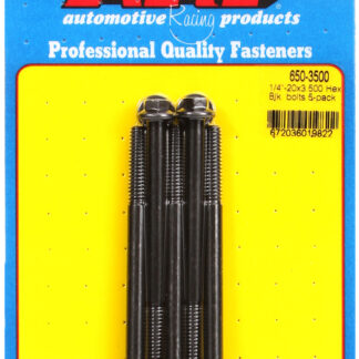 ARP 1/4-20 X 3.500 hex black oxide bolts