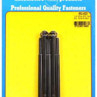 ARP 1/4-20 X 4.500 hex black oxide bolts