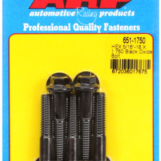 ARP 5/16-18 X 1.750 hex black oxide bolts