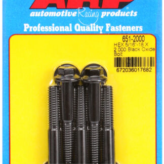 ARP 5/16-18 X 2.000 hex black oxide bolts