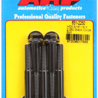 ARP 5/16-18 X 2.250 hex black oxide bolts