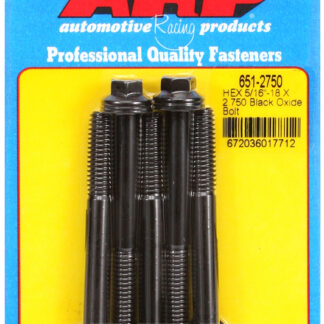 ARP 5/16-18 X 2.750 hex black oxide bolts