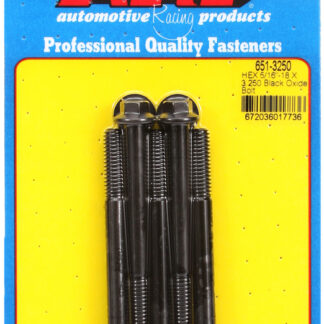 ARP 5/16-18 X 3.250 hex black oxide bolts