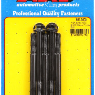 ARP 5/16-18 X 3.500 hex black oxide bolts