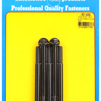 ARP 5/16-18 X 4.000 hex black oxide bolts