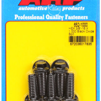 ARP 3/8-16 X 1.000 hex black oxide bolts