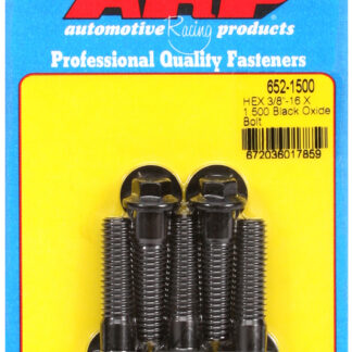 ARP 3/8-16 X 1.500 hex black oxide bolts