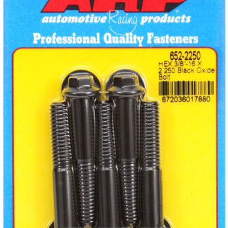 ARP 3/8-16 X 2.250 hex black oxide bolts