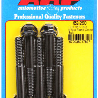 ARP 3/8-16 X 2.500 hex black oxide bolts
