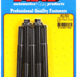 ARP 3/8-16 X 3.500 hex black oxide bolts