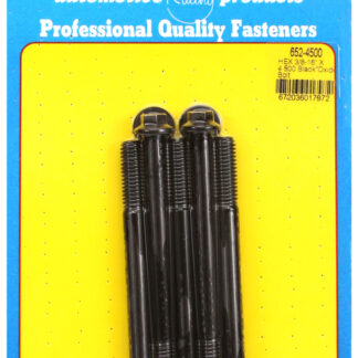 ARP 3/8-16 X 4.500 hex black oxide bolts