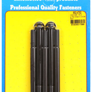 ARP 3/8-16 X 4.750 hex black oxide bolts