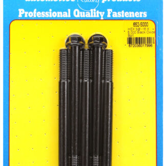 ARP 3/8-16 X 5.000 hex black oxide bolts