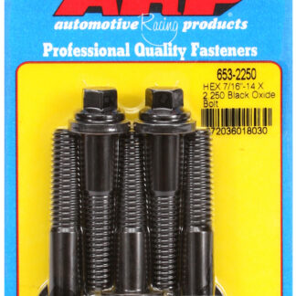 ARP 7/16-14 X 2.250 hex black oxide bolts