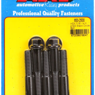 ARP 7/16-14 X 2.500 hex black oxide bolts