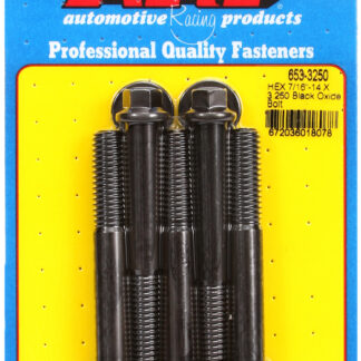 ARP 7/16-14 X 3.250 hex black oxide bolts