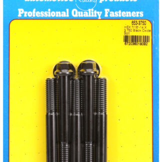ARP 7/16-14 X 3.750 hex black oxide bolts