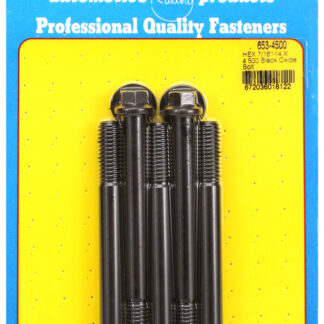 ARP 7/16-14 X 4.500 hex black oxide bolts