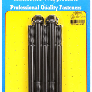 ARP 7/16-14 X 5.000 hex black oxide bolts