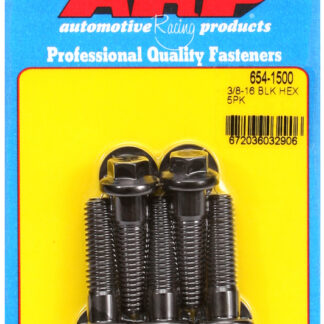 ARP 3/8-16 x 1.500 hex 7/16 wrenching black oxide bolts