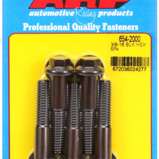 ARP 3/8-16 x 2.000 hex 7/16 wrenching black oxide bolts