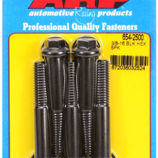 ARP 3/8-16 x 2.500 hex 7/16 wrenching black oxide bolts