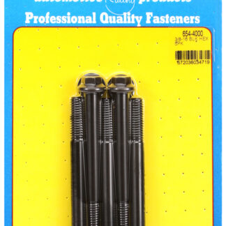ARP 3/8-16 x 4.000 hex 7/16 wrenching black oxide bolts