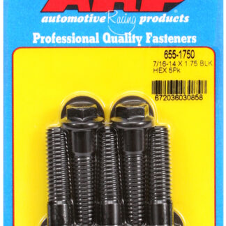 ARP 7/16-14 X 1.750 hex 1/2 wrenching black oxide bolts