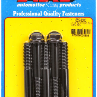 ARP 7/16-14 X 3.000 hex 1/2 wrenching black oxide bolts