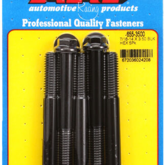 ARP 7/16-14 X 3.500 hex 1/2 wrenching black oxide bolts