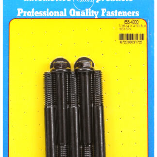 ARP 7/16-14 X 4.000 hex 1/2 wrenching black oxide bolts