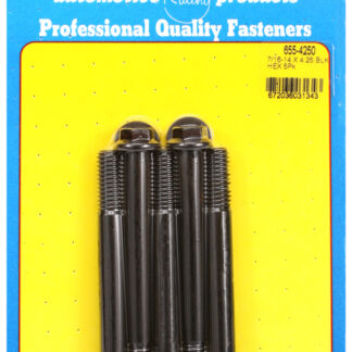 ARP 7/16-14 X 4.250 hex 1/2 wrenching black oxide bolts
