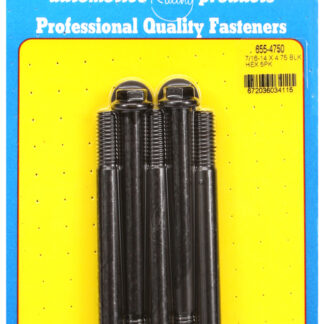 ARP 7/16-14 X 4.750 hex 1/2 wrenching black oxide bolts