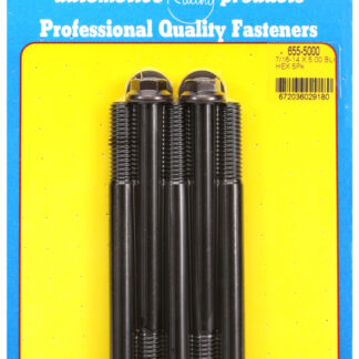 ARP 7/16-14 X 5.000 hex 1/2 wrenching black oxide bolts