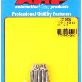 ARP 10-24 x .625 12pt SS bolts