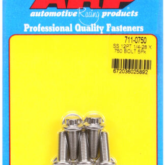 ARP 1/4-28 x .750 12pt SS bolts