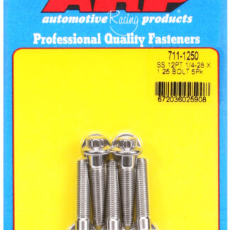 ARP 1/4-28 x 1.250 12pt SS bolts