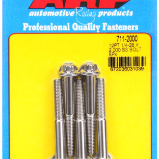 ARP 1/4-28 x 2.000 12pt SS bolts