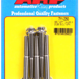 ARP 1/4-28 x 2.250 12pt SS bolts