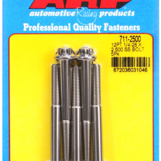 ARP 1/4-28 x 2.500 12pt SS bolts
