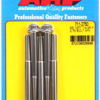 ARP 1/4-28 x 2.750 12pt SS bolts