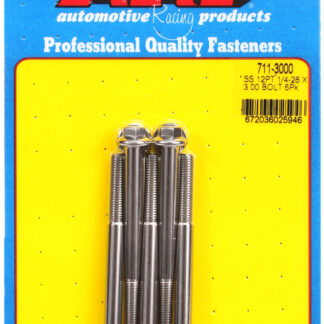 ARP 1/4-28 x 3.000 12pt SS bolts