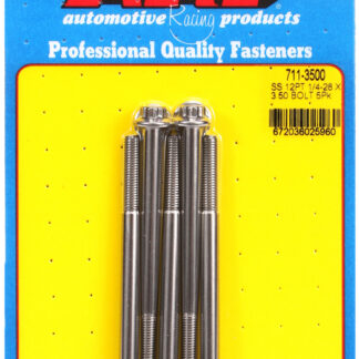 ARP 1/4-28 x 3.500 12pt SS bolts