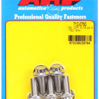 ARP 5/16-24 x .750 12pt SS bolts