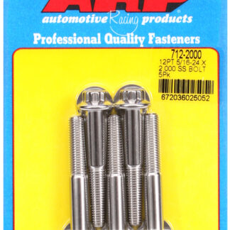 ARP 5/16-24 x 2.000 12pt SS bolts