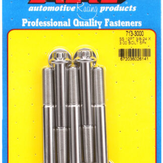ARP 3/8-24 x 3.000 12pt SS bolts