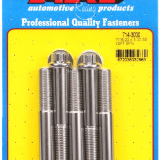 ARP 7/16-20 x 3.000 12pt SS bolts