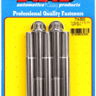 ARP 7/16-20 x 3.500 12pt SS bolts