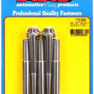 ARP 3/8-24 x 3.000 12pt 7/16 wrenching SS bolts